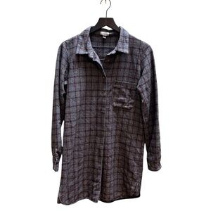 Mismash collared plaid shirtdress size XS
